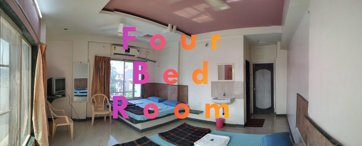 Four bed AC room at cheap hotel in Shirdi - Hotel Swaraj near temple